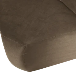 Woood Mojo Base Eetbank Hoek Rugleuning Velvet Taupe [FSC]