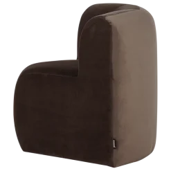 Woood Mojo Base Eetbank Hoek Rugleuning Velvet Bruin [FSC]