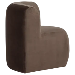 Woood Mojo Base Eetbank Hoek Rugleuning Velvet Bruin [FSC]