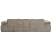 Woood Mojo chaise longue bank links ribstof donkerzand