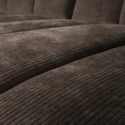 Woood Mojo chaise longue bank rechts ribstof bruin
