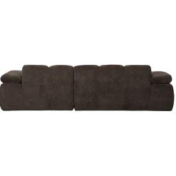 Woood Mojo chaise longue bank rechts ribstof bruin