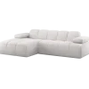 Woood Mojo Chaise Longue Bank Links Boucle Ecru Melange