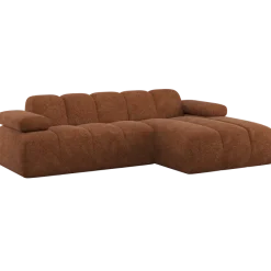 Woood Mojo Chaise Longue Bank Rechts Wollig Roestbruin