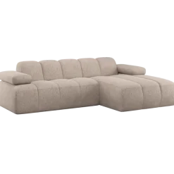 Woood Mojo Chaise Longue Bank Rechts Wollig Donkerzand