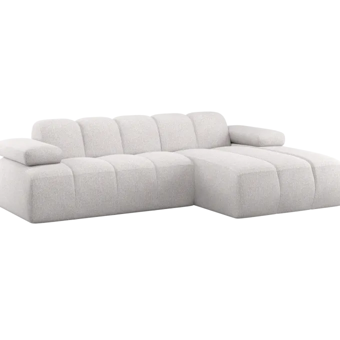 Woood Mojo Chaise Longue Bank Rechts Boucle Ecru Melange
