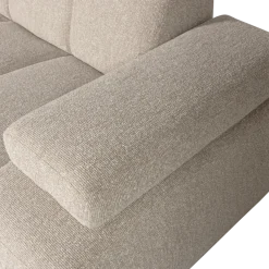 Woood MOJO chaise longue links boucle beige melange