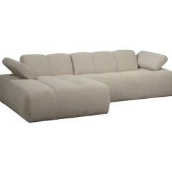 Woood MOJO chaise longue links boucle beige melange