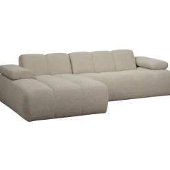 Woood MOJO chaise longue links boucle beige melange