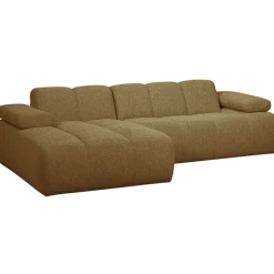 Woood MOJO chaise longue links boucle geel/bruin melange