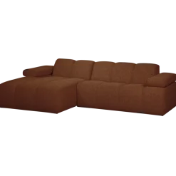Woood MOJO chaise longue links boucle roestbruin melange
