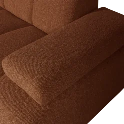 Woood MOJO chaise longue links boucle roestbruin melange