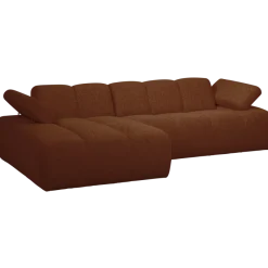 Woood MOJO chaise longue links boucle roestbruin melange