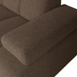 Woood MOJO chaise longue links boucle bruin melange