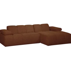 Woood MOJO chaise longue rechts boucle roestbruin melange