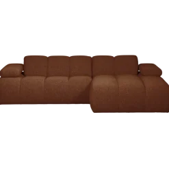 Woood MOJO chaise longue rechts boucle roestbruin melange