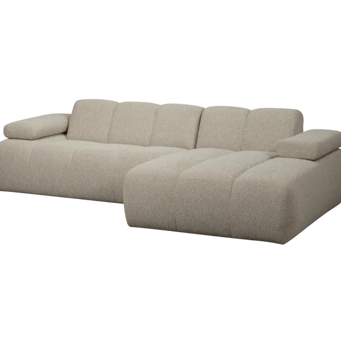 Woood MOJO chaise longue rechts boucle beige melange