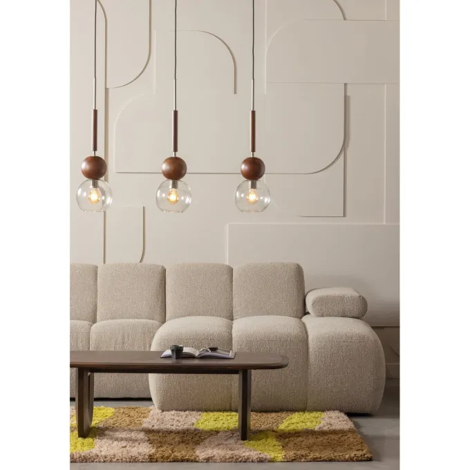 Woood MOJO chaise longue rechts boucle beige melange