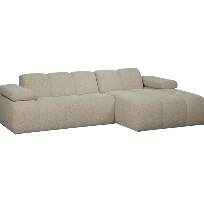 Woood MOJO chaise longue rechts boucle beige melange