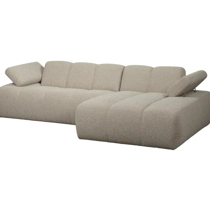 Woood MOJO chaise longue rechts boucle beige melange