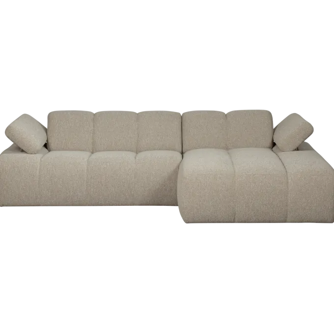 Woood MOJO chaise longue rechts boucle beige melange