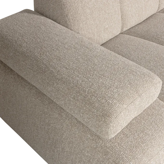 Woood MOJO chaise longue rechts boucle beige melange