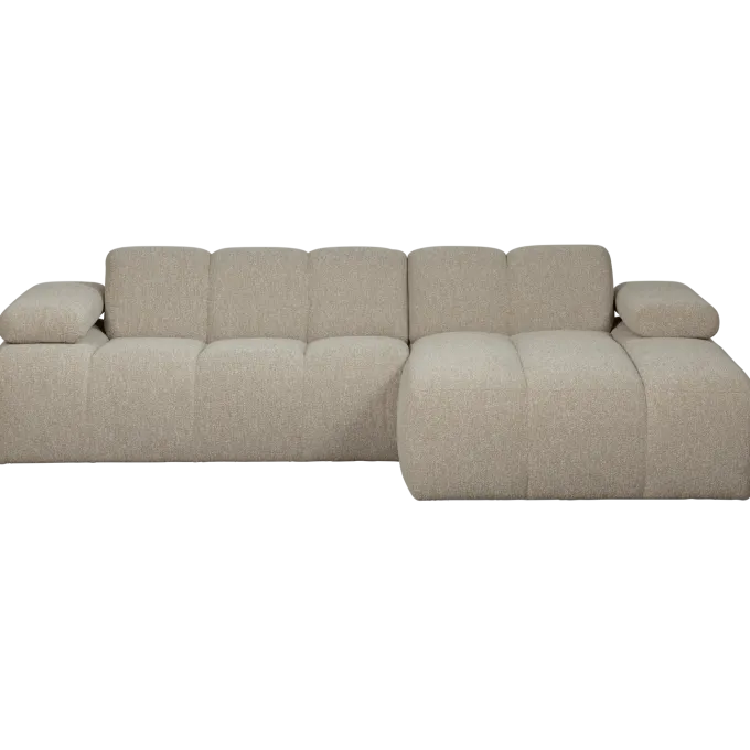 Woood MOJO chaise longue rechts boucle beige melange
