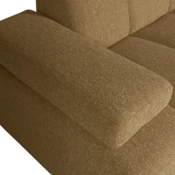 Woood MOJO chaise longue rechts boucle geel bruin melange