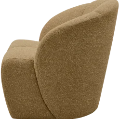 Woood MOJO draaifauteuil boucle geel/bruin melange