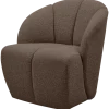 Woood MOJO draaifauteuil boucle bruin melange