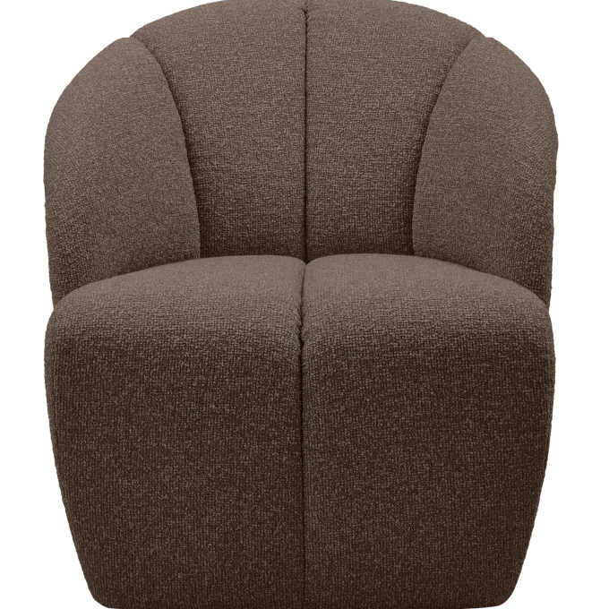 Woood MOJO draaifauteuil boucle bruin melange