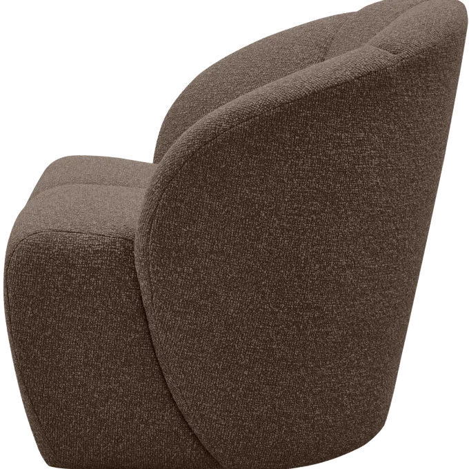 Woood MOJO draaifauteuil boucle bruin melange