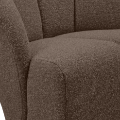 Woood MOJO draaifauteuil boucle bruin melange