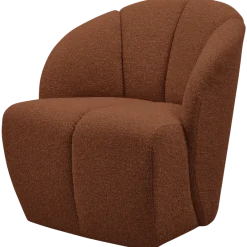 Woood MOJO draaifauteuil boucle roestbruin melange