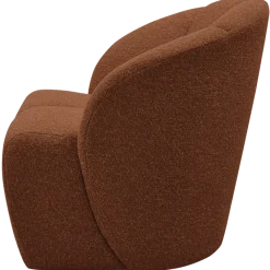 Woood MOJO draaifauteuil boucle roestbruin melange