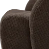 Woood MOJO draaifauteuil geweven ribstof bruin