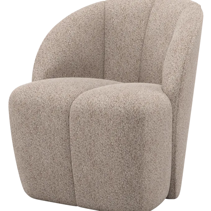Woood Mojo Draaifauteuil Wollig Donkerzand