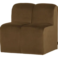 Woood Mojo Eetbank 84 Cm Met Rugleuning Velvet Honinggeel [FSC]