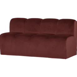 Woood Mojo Eetbank 164cm Met Rugleuning Velvet Kastanjebruin [FSC]