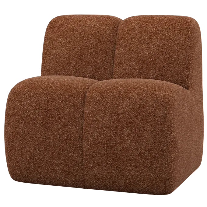 Woood Mojo Eetbank 84 Cm Met Rugleuning Wollig Roestbruin