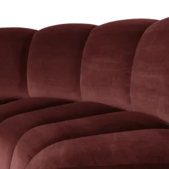 Woood Mojo Eetbank Halfronde Hoek Rugleuning Velvet K.Bruin [FSC]