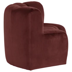 Woood Mojo Eetbank Halfronde Hoek Rugleuning Velvet K.Bruin [FSC]