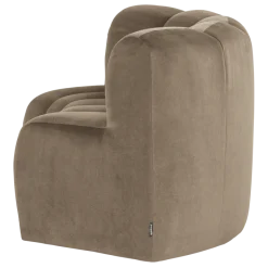 Woood Mojo Eetbank Halfronde Hoek Rugleuning Velvet Khaki [FSC]