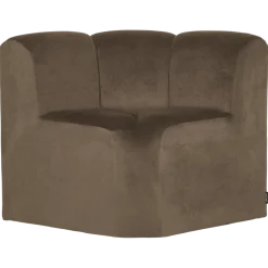 Woood Mojo Eetbank Hoek Met Rugleuning Velvet Taupe [FSC]