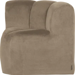 Woood Mojo Eetbank Hoek Met Rugleuning Velvet Khaki [FSC]