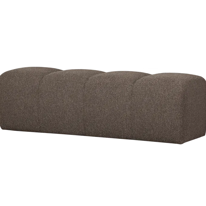 Woood MOJO eetbankje 164CM boucle bruin melange