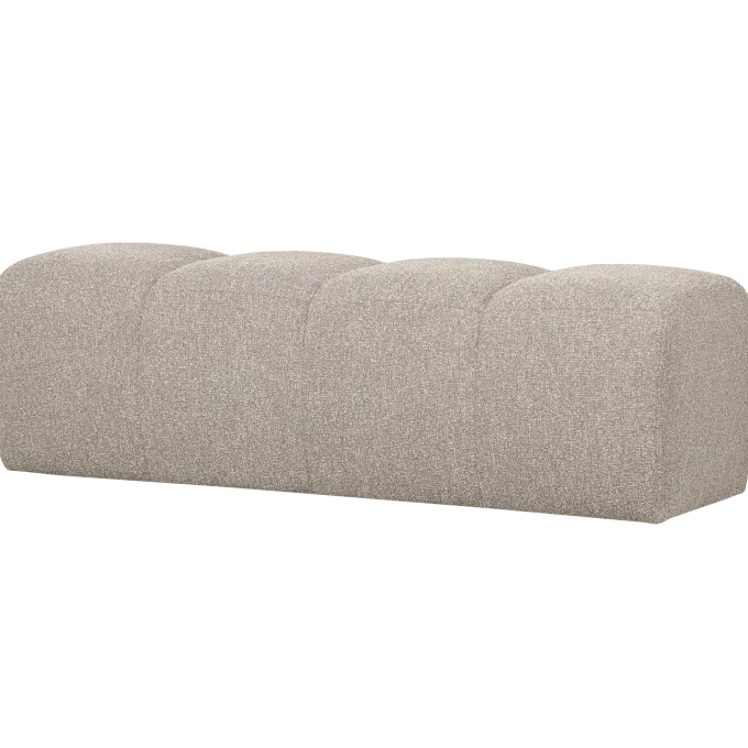 Woood MOJO eetbankje 164CM boucle beige melange