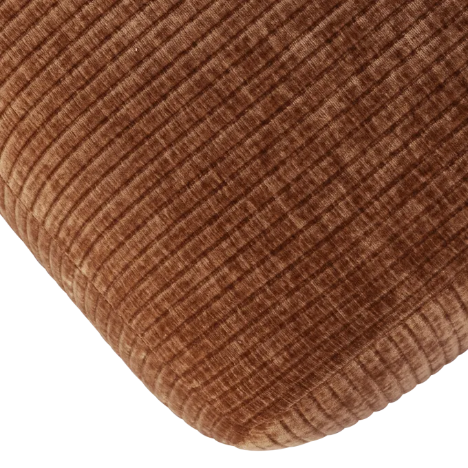 Woood MOJO eetbankje 164CM geweven ribstof roestbruin