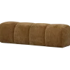 Woood MOJO eetbankje 164CM geweven ribstof honinggeel