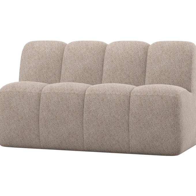 Woood Mojo Eetbankje 164 Cm Met Rugleuning Wollig Donkerzand